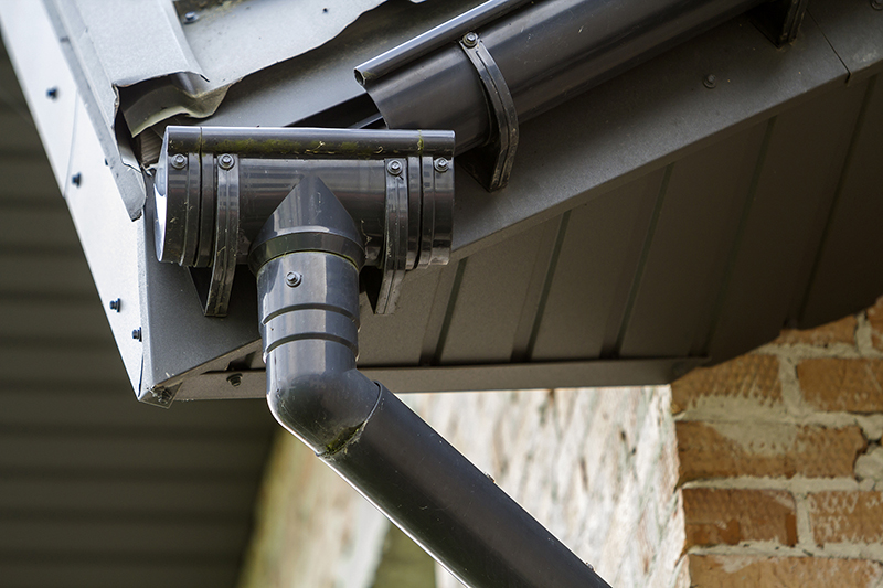 Close up of gutter